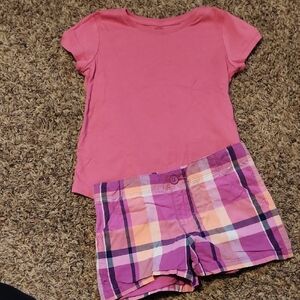 Gymboree Plaid Shorts & Top
